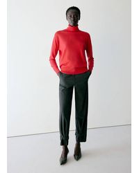 Mango - Turtleneck Knitted Sweater - Lyst
