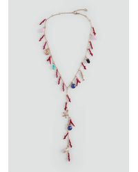 MANGO TEEN - Pendant Necklace With Charm Details - Lyst
