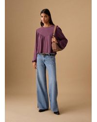 MANGO TEEN - Ruched Flowing Blouse - Lyst