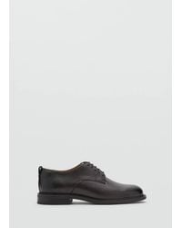 Mango - Oxford Style Leather Shoe - Lyst