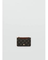 Mango - Logo Zip Card Holder - Lyst