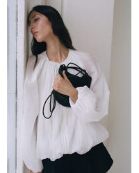 Mango - Mini Woven Crossbody Bag - Lyst