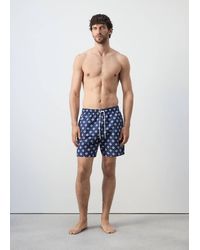 Mango - Geometric-Print Swimsuit - Lyst
