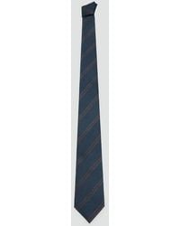 Mango - 100% Silk Tie With Microstructured Stripes - Lyst