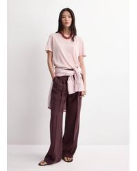 Mango - Short-Sleeved Knitted Sweater - Lyst
