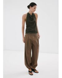 Mango - Lace Halter Neck Top - Lyst