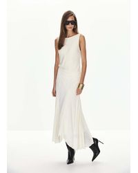 Mango - Satin Top With Draped Back - Lyst