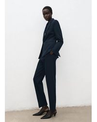 Mango - Fitted Suit Blazer - Lyst