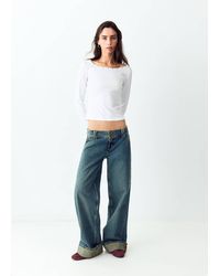 MANGO TEEN - Boat Neck Studded T-Shirt - Lyst
