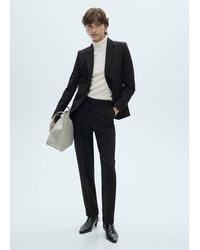 Mango - Straight Suit Trousers - Lyst