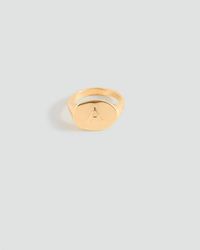 MANGO TEEN - A Signet Ring With The Letter A - Lyst