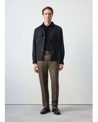 Mango - Gathered Back Lyocell Jacket - Lyst
