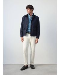 Mango - Water-Repellent Cotton Blend Jacket - Lyst