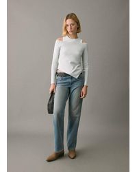 MANGO TEEN - Asymmetrical Double-Effect T-Shirt - Lyst