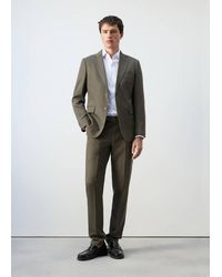 Mango - 100% Cotton Striped Slim-Fit Shirt - Lyst