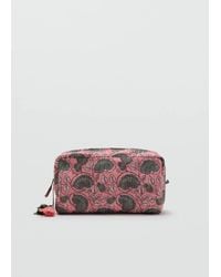Mango - Floral-Print Cosmetic Bag - Lyst
