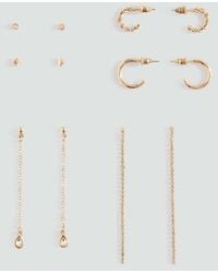 MANGO TEEN - Pack Of Combined Earrings - Lyst