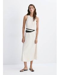 Mango - A-Line Dress With Seam Detail - Lyst