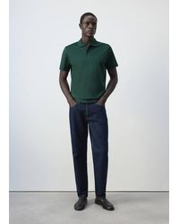 Mango - Regular-Fit Cotton Polo Shirt - Lyst