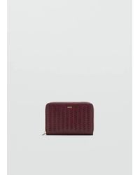 Mango - Medium Braided Wallet - Lyst