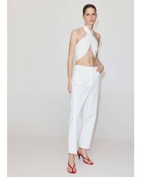 Mango - High-Waisted Balloon Trousers - Lyst
