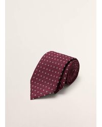 Mango - 100% Silk Patterned Tie - Lyst