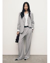 Mango - Pinstripe Suit Trousers - Lyst