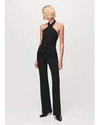 Mango - Leggings With Seam Detail - Lyst