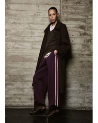 Mango - Knitted Trousers With Contrasting Stripes - Lyst