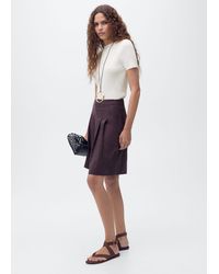 Mango - Short-Sleeved Fine-Knit Sweater - Lyst
