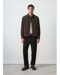 Mango - 100% Cotton Overshirt With Pocket - Lyst