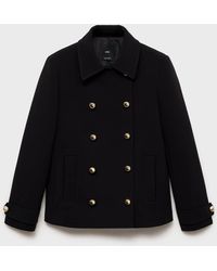 Mango - Double-Breasted Jacket With Lapels - Lyst