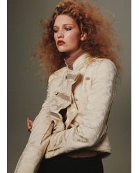 Mango - Jacquard Jacket With Frogging Closures - Lyst