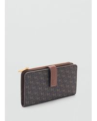 Mango - Wallet With Printed Logo - Lyst