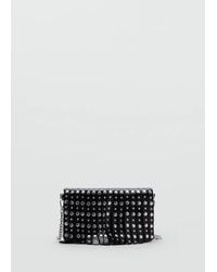 MANGO TEEN - Fringed Crossbody Bag With Studs - Lyst