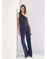 Mango - Long Jumpsuit With Knot - Lyst