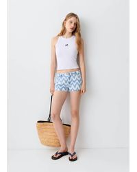 MANGO TEEN - Micro Fit Low Waist Shorts - Lyst
