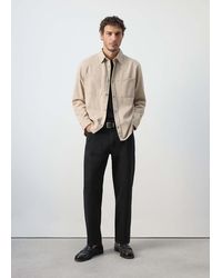 Mango - Denim Overshirt Pockets - Lyst