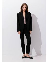 Mango - Straight-Cut Crop Trousers - Lyst
