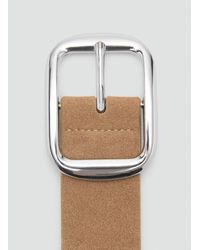 Mango - Suede Belt With Studs - Lyst