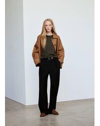 Mango - Fine-Knit Crew-Neck Sweater - Lyst