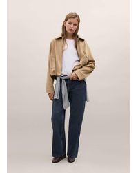 MANGO TEEN - Balloon Jacket With Suede Effect - Lyst