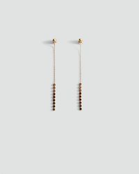 Mango - Long Crystal Earrings - Lyst