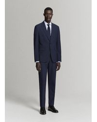 Mango - Milan Slim Fit Suit Trousers - Lyst