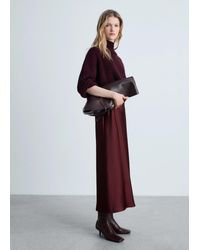 Mango - Midirock Mit Satin-Effekt - Lyst