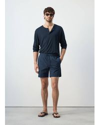 Mango - Basic Drawstring Swimsuit - Lyst