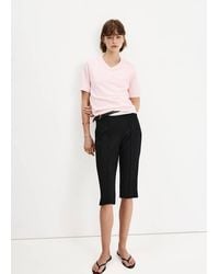 Mango - V-Neck Knit Sweater - Lyst