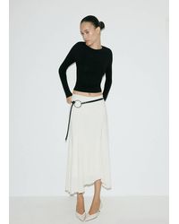 Mango - Fitted Boat-Neck Sweater - Lyst