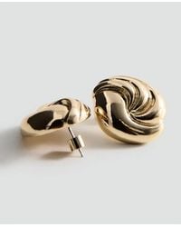 Mango - Relief Earrings - Lyst