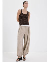 Mango - Polka-Dot Knitted Top - Lyst